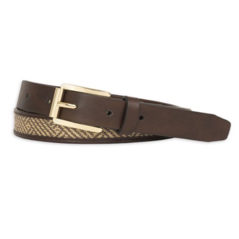 🔥5/$25🔥Time and Tru Straw Inlay Belt